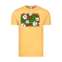 Vintage Mustard baseball glove background Vintage Tee - JahusDesignShop