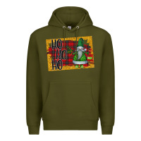 Army Green Christmas Ho Ho Ho Premium Hoodie - Bettercallsaul
