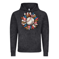 Vintage Black baseball sunflower Vintage Hoodie - HRA Design Shop