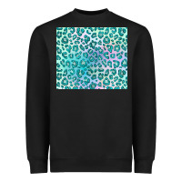Black turquoise leopard glitter Heavyweight Sweatshirt - JahusDesignShop