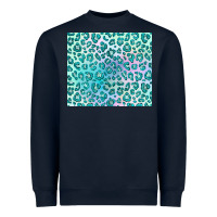 Navy turquoise leopard glitter Heavyweight Sweatshirt - JahusDesignShop