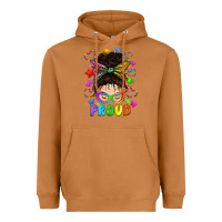 Meerkat LGBTQ+ Messy Bun With Colorful Stars Heavyweight Hoodie - BundleAndBundleShop