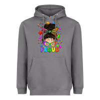 Storm LGBTQ+ Messy Bun With Colorful Stars Heavyweight Hoodie - BundleAndBundleShop