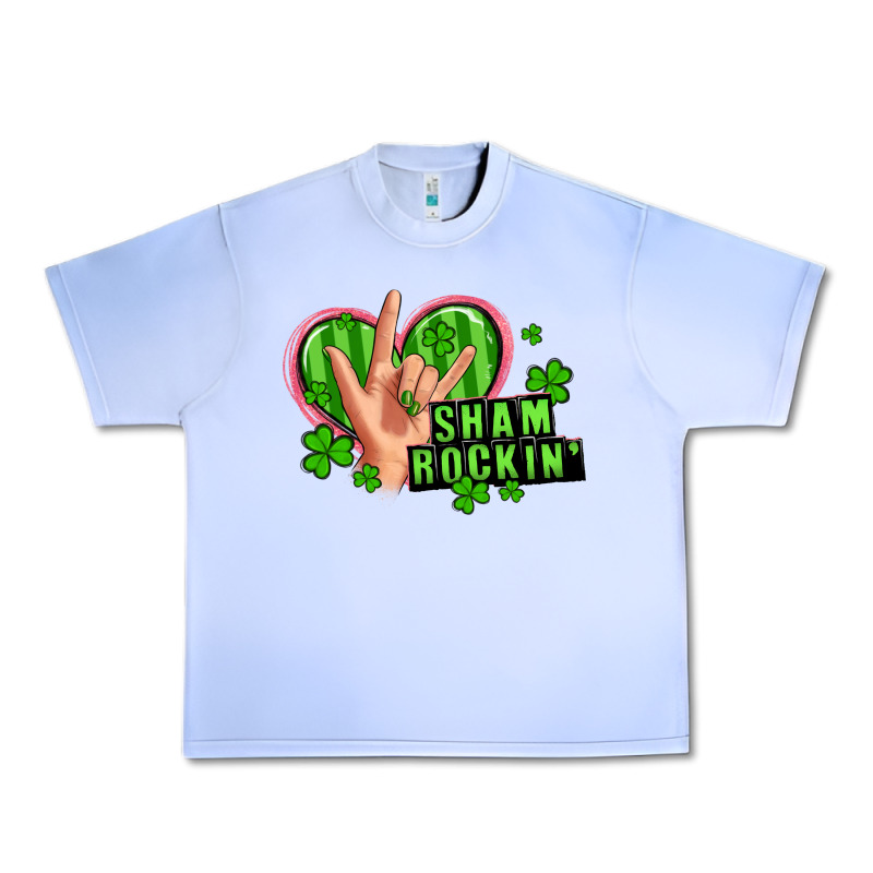 Shamrockin' Rock N Roll Female Hand Urban Heavy Tee by Artiststas | Teevron