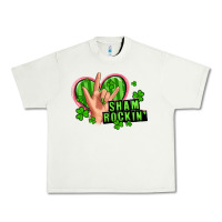 Pistachio shamrockin' rock n roll female hand Urban Heavy Tee - Artiststas