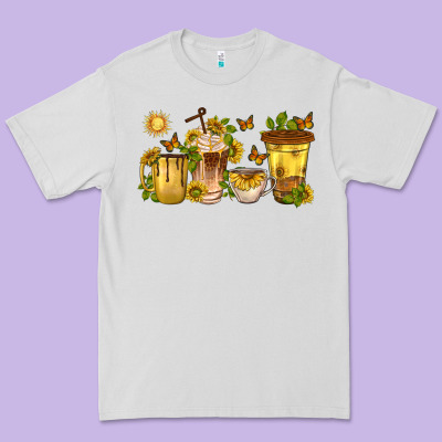 Premium Tee sunflower coffee cups