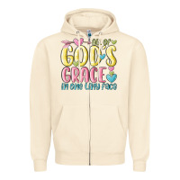 Sandshell all of god's grace in one tiny face Zipper Hoodie - MaliasSmallBusiness