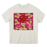 Cream valentines day teddy bear tumbler Heavy Core Tee - RanaPortraitStore
