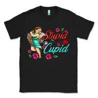 Black stupid cupid Classic Tee - AdoDesignShop