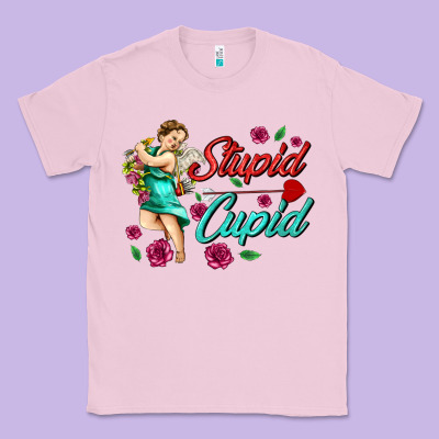 Stupid Cupid Classic Tee Designed By Adodesignshop