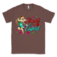 Chestnut stupid cupid Classic Tee - AdoDesignShop