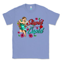 Colony Blue stupid cupid Classic Tee - AdoDesignShop