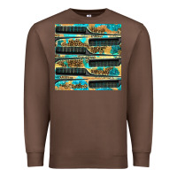 Chestnut Hairdresser Parting Comb With Leopard And Glitter Seamless Pattern Bbs Premium Sweatshirt - BundleAndBundleShop