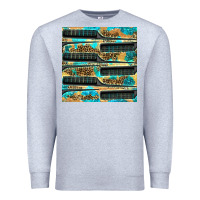 Heather Grey Hairdresser Parting Comb With Leopard And Glitter Seamless Pattern Bbs Premium Sweatshirt - BundleAndBundleShop
