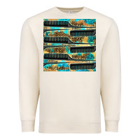 Sandshell Hairdresser Parting Comb With Leopard And Glitter Seamless Pattern Bbs Premium Sweatshirt - BundleAndBundleShop