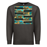 Smoke Hairdresser Parting Comb With Leopard And Glitter Seamless Pattern Bbs Premium Sweatshirt - BundleAndBundleShop