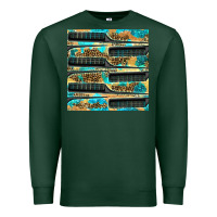 Sports Green Hairdresser Parting Comb With Leopard And Glitter Seamless Pattern Bbs Premium Sweatshirt - BundleAndBundleShop