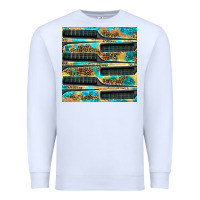 White Hairdresser Parting Comb With Leopard And Glitter Seamless Pattern Bbs Premium Sweatshirt - BundleAndBundleShop