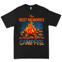 Black the best memories are made around the campfire Premium Tee - texasbilliewilder