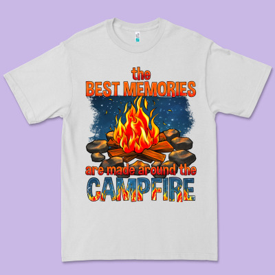 Premium Tee the best memories are made around the campfire