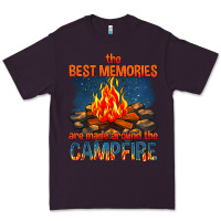 Plum the best memories are made around the campfire Premium Tee - texasbilliewilder