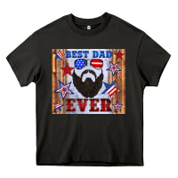 Asphalt best dad ever american flag Heavy Core Tee - Artiststas