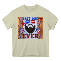 Mossy best dad ever american flag Heavy Core Tee - Artiststas
