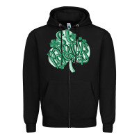 Black st patrick's day Zipper Hoodie - MaliasSmallBusiness
