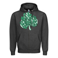Charcoal Heather st patrick's day Zipper Hoodie - MaliasSmallBusiness