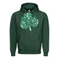 Sports Green st patrick's day Zipper Hoodie - MaliasSmallBusiness
