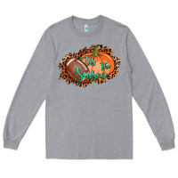 Heather Grey tis the season football pumpkin Long Sleeve Tee - AdoDesignShop