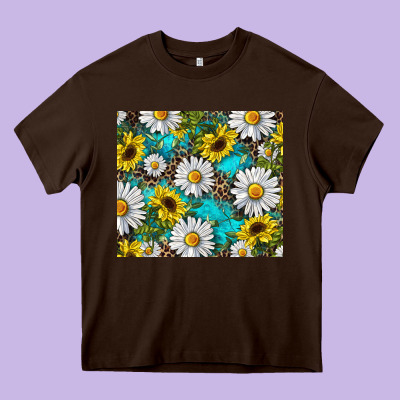 Heavy Core Tee western daisy and sunflower