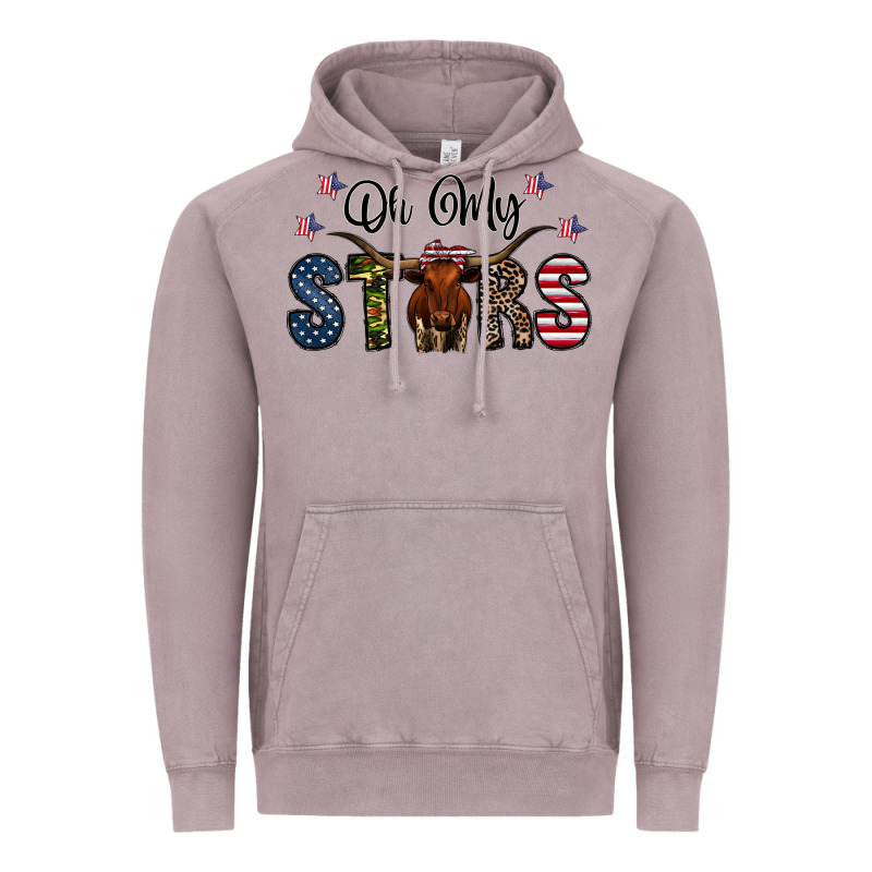 Oh My Stars Vintage Hoodie by CowhideDigitalArt | Teevron