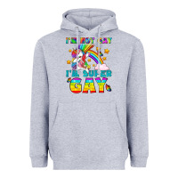 Heather Grey LGBTQ I'm Not Gay I'm Super Gay Heavyweight Hoodie - BundleAndBundleShop
