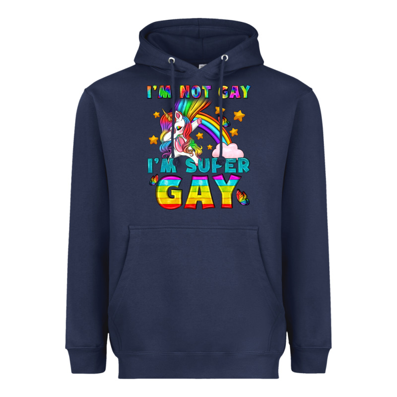 Lgbtq I'm Not Gay I'm Super Gay Heavyweight Hoodie by BundleAndBundleShop | Teevron