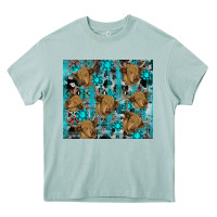 Arona western aztec highland cow Heavy Core Tee - RanaPortraitStore