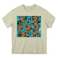 Mossy western aztec highland cow Heavy Core Tee - RanaPortraitStore