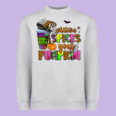 Whatever Spices Your Pumpkin Heavyweight Sweatshirt Designed By Adodesignshop