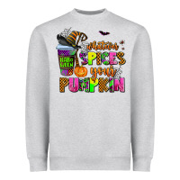 Heather Grey whatever spices your pumpkin Heavyweight Sweatshirt - AdoDesignShop