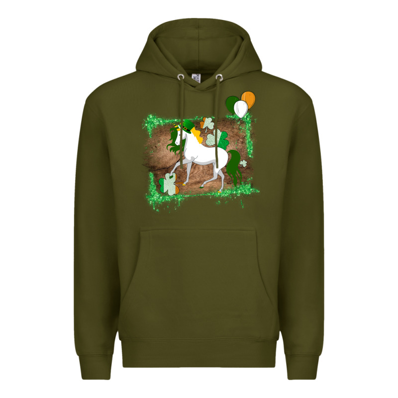 Unicorn Dabbing With Shamrock For St. Patricks Day Premium Hoodie by Bettercallsaul | Teevron