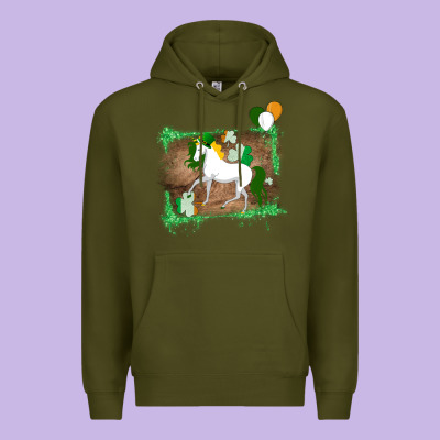 Unicorn Dabbing With Shamrock For St. Patricks Day Premium Hoodie Designed By Bettercallsaul