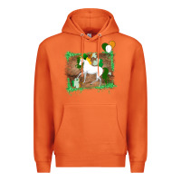 Carrot Unicorn Dabbing with Shamrock for St. Patricks Day Premium Hoodie - Bettercallsaul