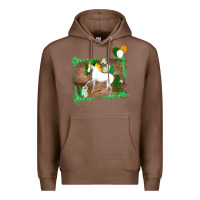 Chestnut Unicorn Dabbing with Shamrock for St. Patricks Day Premium Hoodie - Bettercallsaul