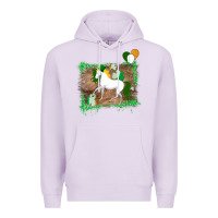 Lilac Unicorn Dabbing with Shamrock for St. Patricks Day Premium Hoodie - Bettercallsaul