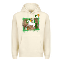 Sandshell Unicorn Dabbing with Shamrock for St. Patricks Day Premium Hoodie - Bettercallsaul