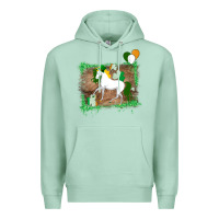 Seafoam Unicorn Dabbing with Shamrock for St. Patricks Day Premium Hoodie - Bettercallsaul
