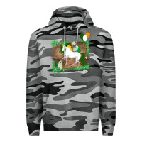 Slate Camo Unicorn Dabbing with Shamrock for St. Patricks Day Premium Hoodie - Bettercallsaul