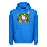 True Royal Unicorn Dabbing with Shamrock for St. Patricks Day Premium Hoodie - Bettercallsaul