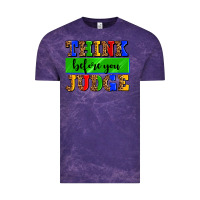 Cloud Purple think before you judge Vintage Tee - AdoDesignShop