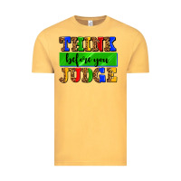 Vintage Mustard think before you judge Vintage Tee - AdoDesignShop